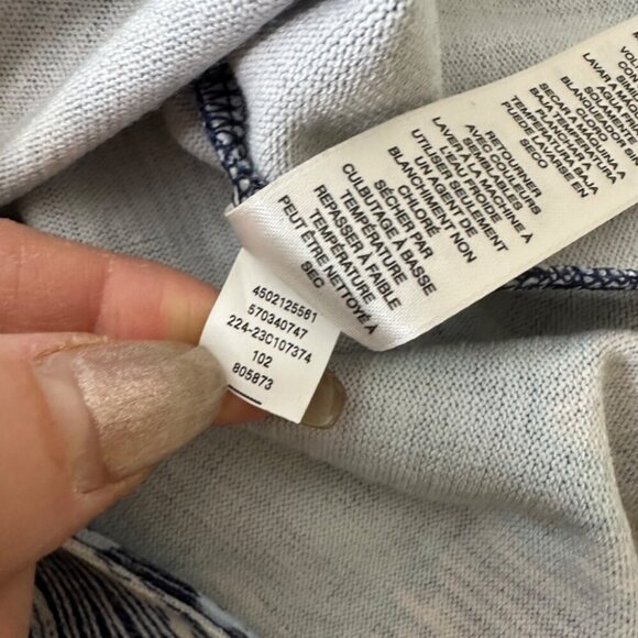 Chico’s Flowing Petals Lightweight Open Front Mermaid Print Jacket Size Small - Picture 15 of 16